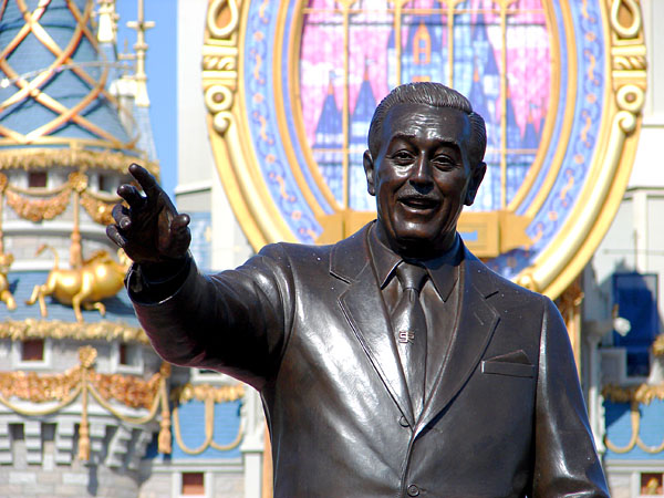 Close-up of Walt Disney in the 