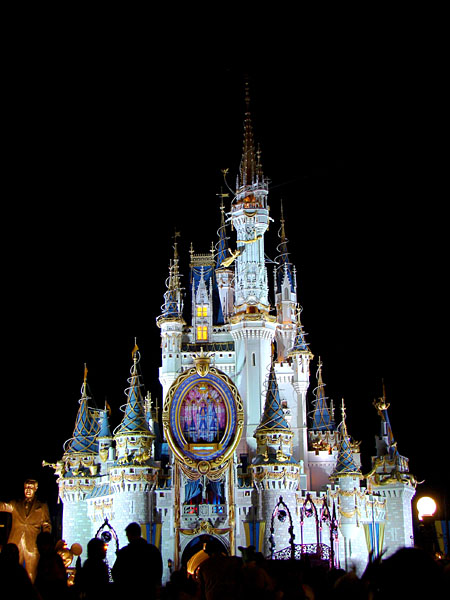 Gorgeous night time picture of Cinderella's Castle (88.01 KB)