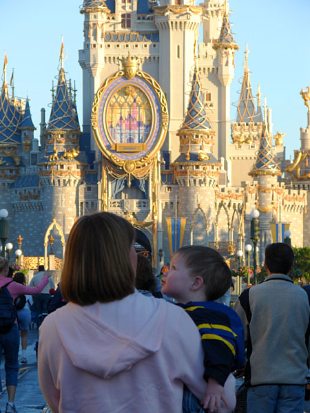 Andrew enjoying the sites of The Magic Kingdom (110.73 KB)