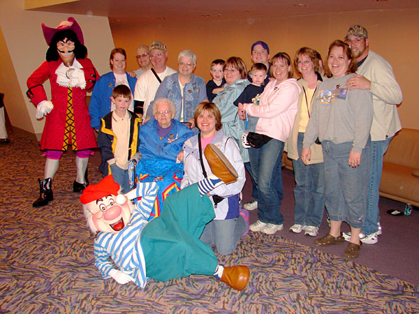 The only picture of all 16 of us; this includes Captain Hook and Mr. Smee (128.29 KB)