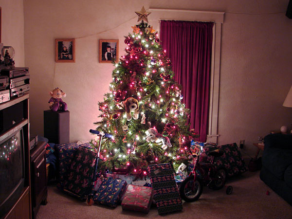 Our Christmas Tree, complete with presents (95.93 KB)