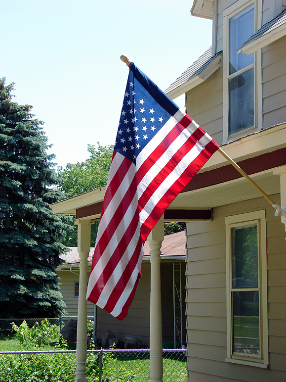 Our new flag, put up just in time for Memorial Day (260.33 KB)