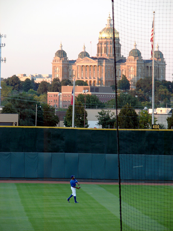 Felix Pie of the Iowa Cubs at Principal Park in Des Moines (189.56 KB)