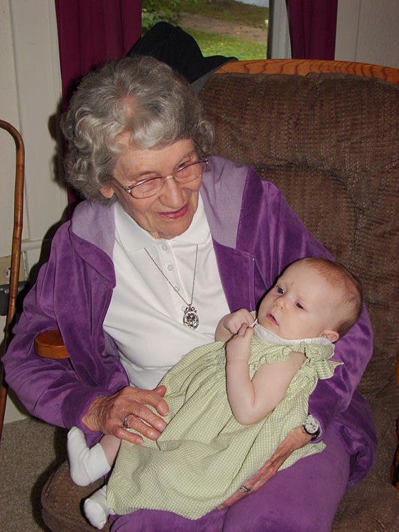 My Great-Grandmother holding Katelyn (228.40 KB)