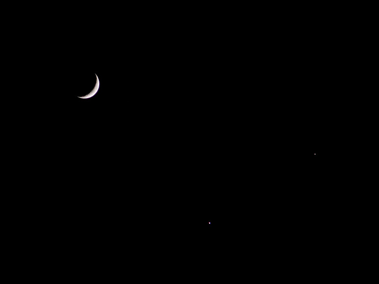 The moon, Jupiter and Venus (30.88 KB)