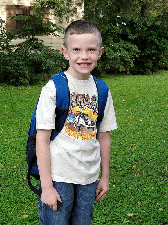 Jacob on his first day of 2nd Grade (297.62 KB)