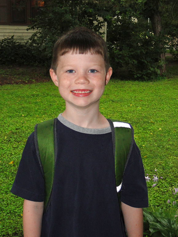 It's a tradition for me to take pictures on the first day of school.  Andrew: 1st day of 1st grade (218.23 KB)