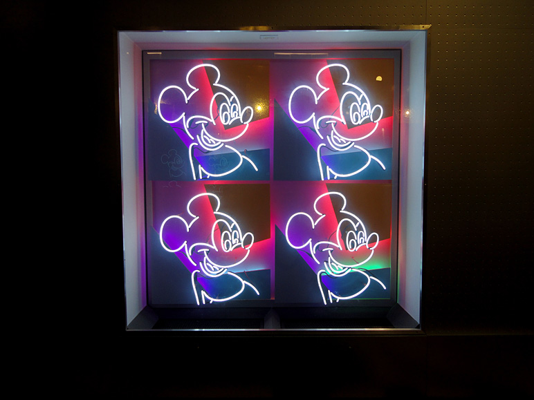 This neon Mickey sign is in the Contemporary lobby (146.47 KB)