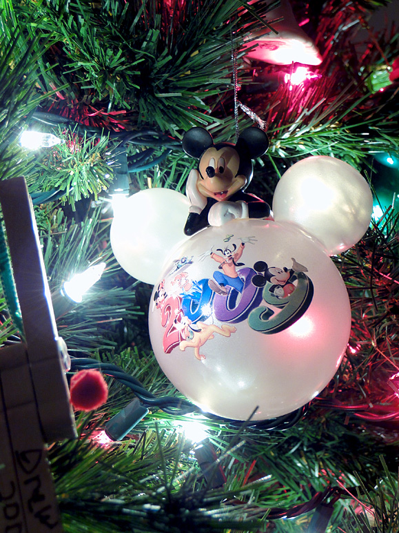 Various Disney characters, especially Mickey, are all over our tree (313.76 KB)