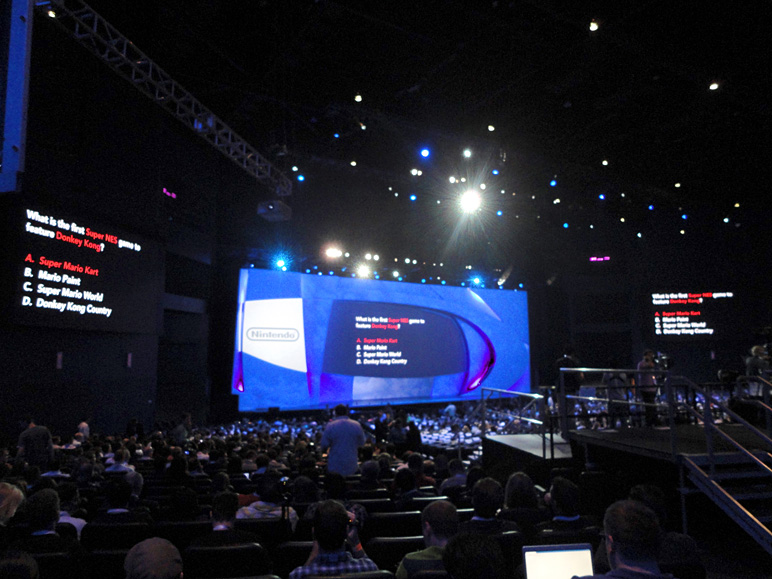 The interior of the Nokia Theater for Nintendo's E3 press conference (182.46 KB)