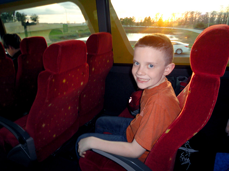 Jake on Disney's Magical Express to Disney World (153.62 KB)