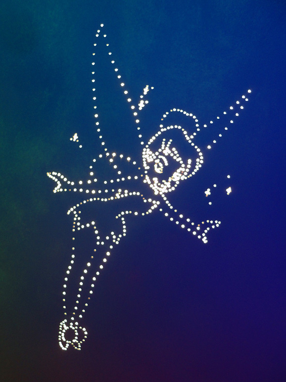 This Tinkerbell-in-lights was on the ceiling (134.86 KB)