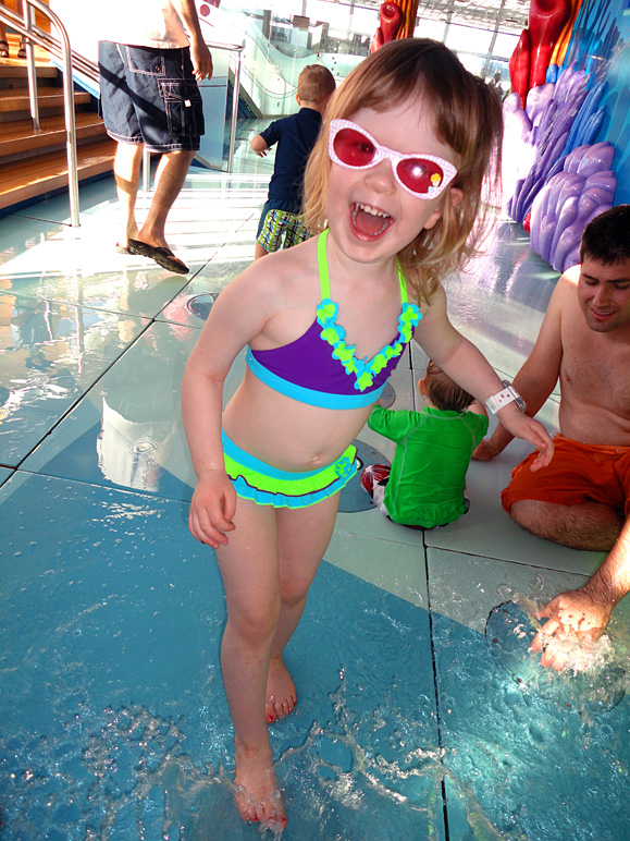 Katelyn enjoying some of the water areas on board (277.17 KB)