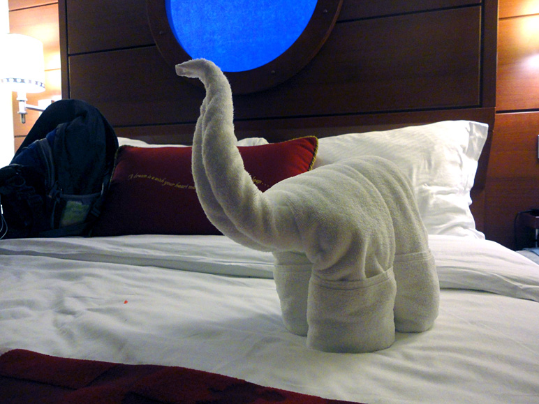 That would be an elephant made of a towel. (180.21 KB)