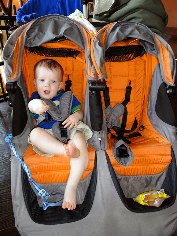 Luke hanging out in the stroller (261.30 KB)