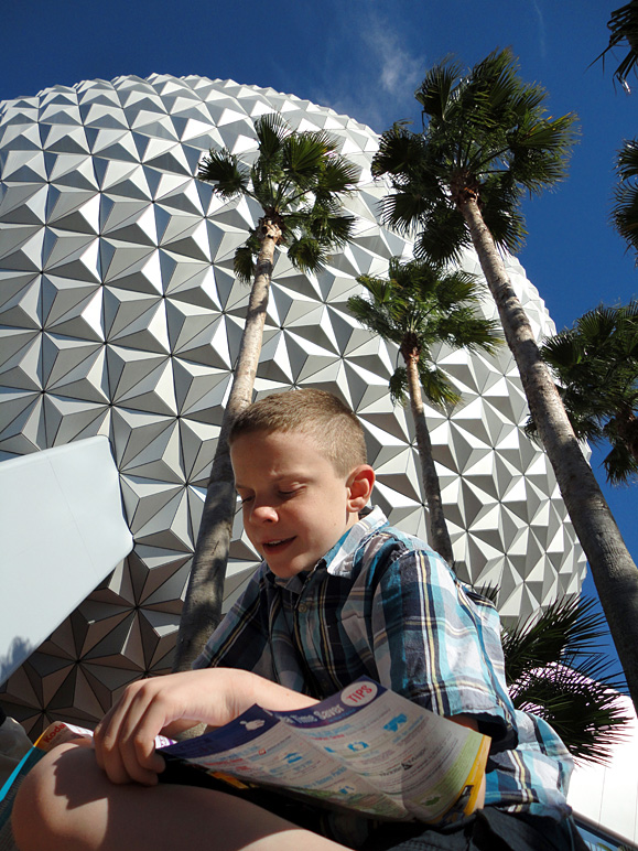 Jake doing some reading at Epcot (256.98 KB)