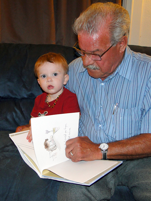 Grandpa John reading to Lucas (212.23 KB)