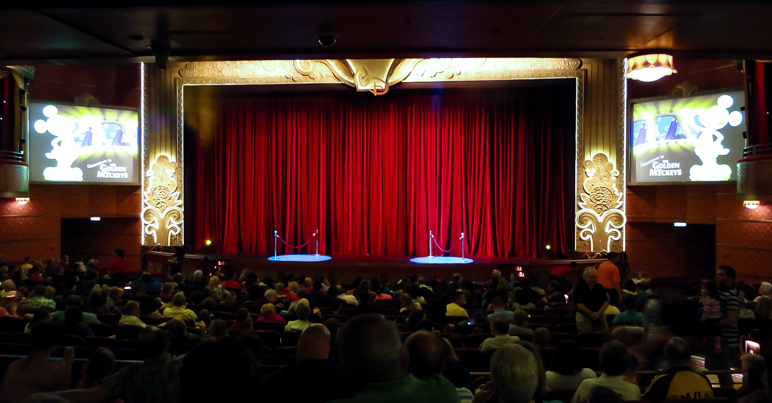 The Walt Disney Theatre aboard the Disney Dream before the Golden Mickeys (176.65 KB)