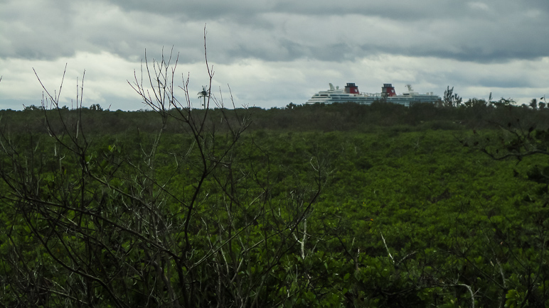 The ship looked so far away from this side of the island. (185.74 KB)