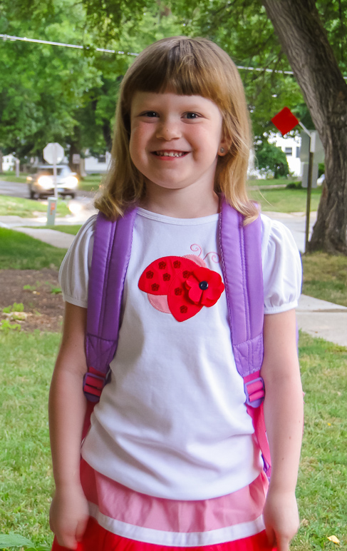 Katelyn on her first day of kindergarten (218.65 KB)