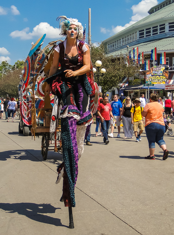 Stilt-walker at the Iowa State Fair?  Sure, why not? (349.12 KB)