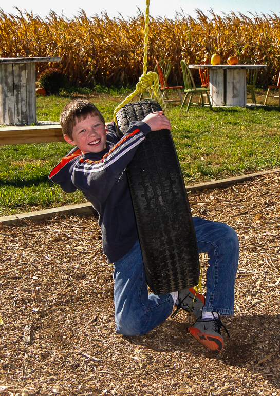 Andrew didn't do so well on the tire swing. (503.10 KB)